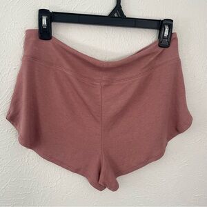Athleta Women’s Lounge Shorts Small Pink Ribbed Modal Blend NWOT Sleepwear